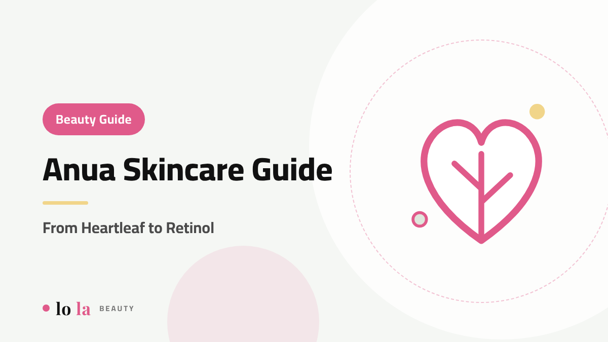 Anua skincare products: heartleaf toner, cleansing oil and niacinamide serum