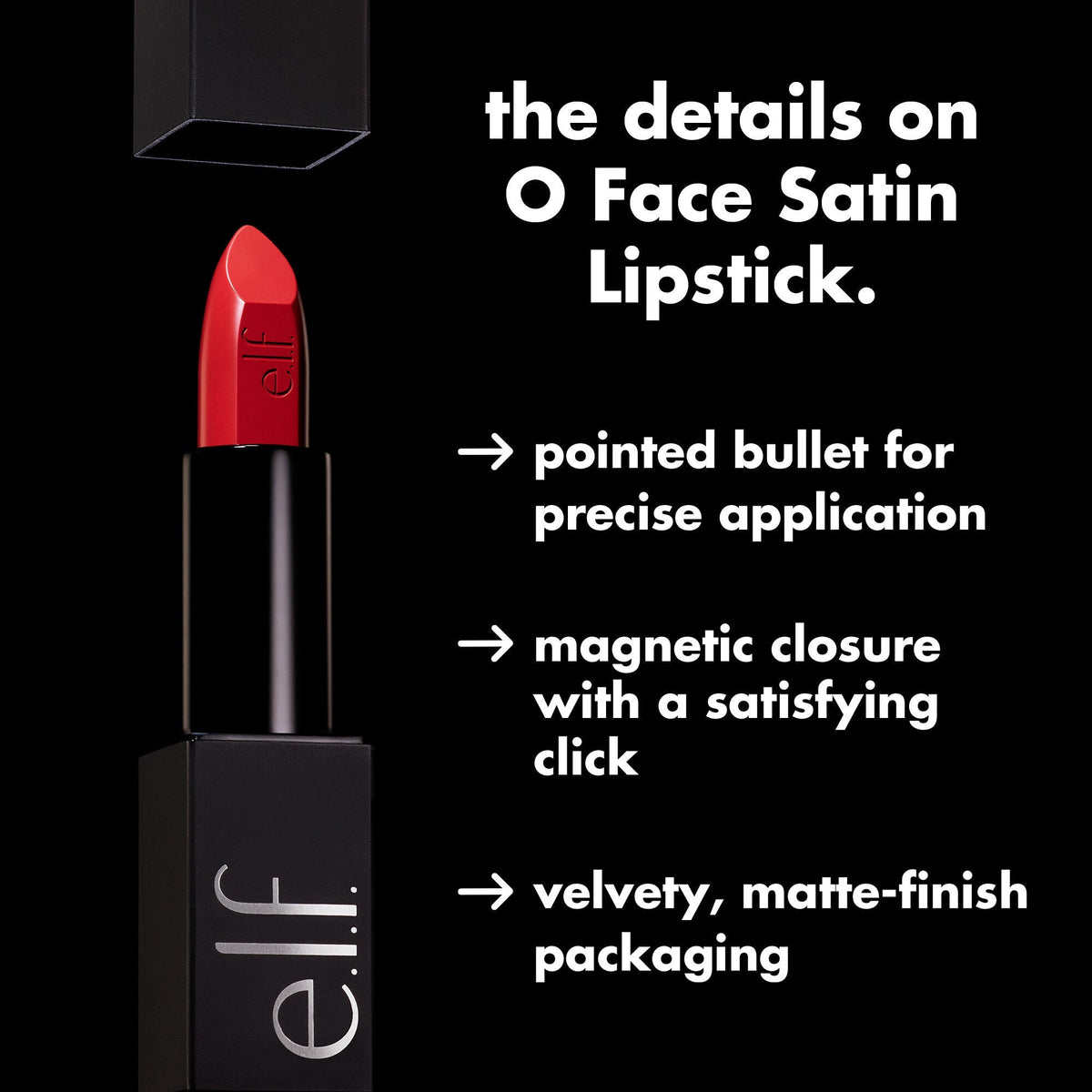 elf O Face Satin Lipstick Dirty Talk 3.8g