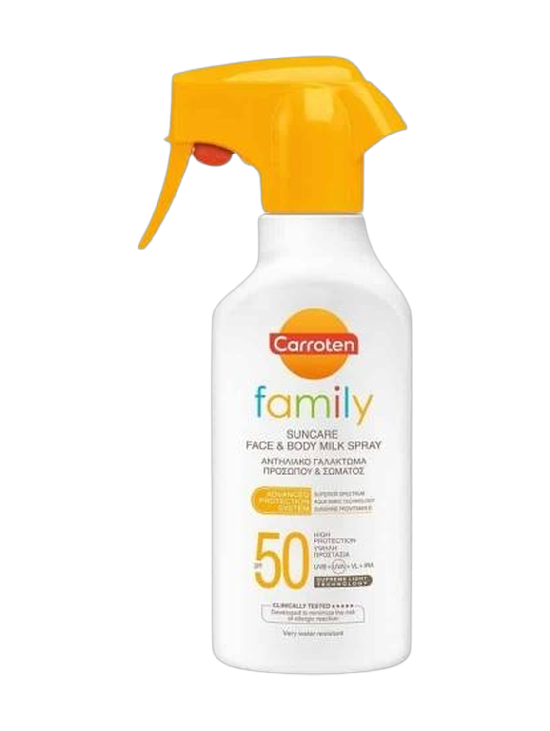 Carroten Family SunCare Face&Body Milk Spray SPF50 270Ml