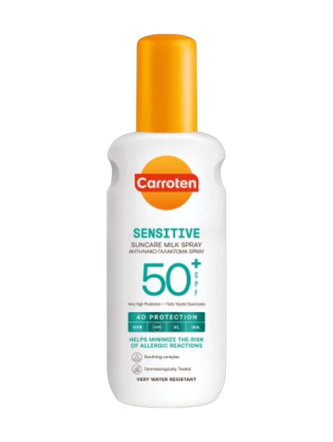 Carroten Sensitive Suncare Milk Spray SPF50 200Ml