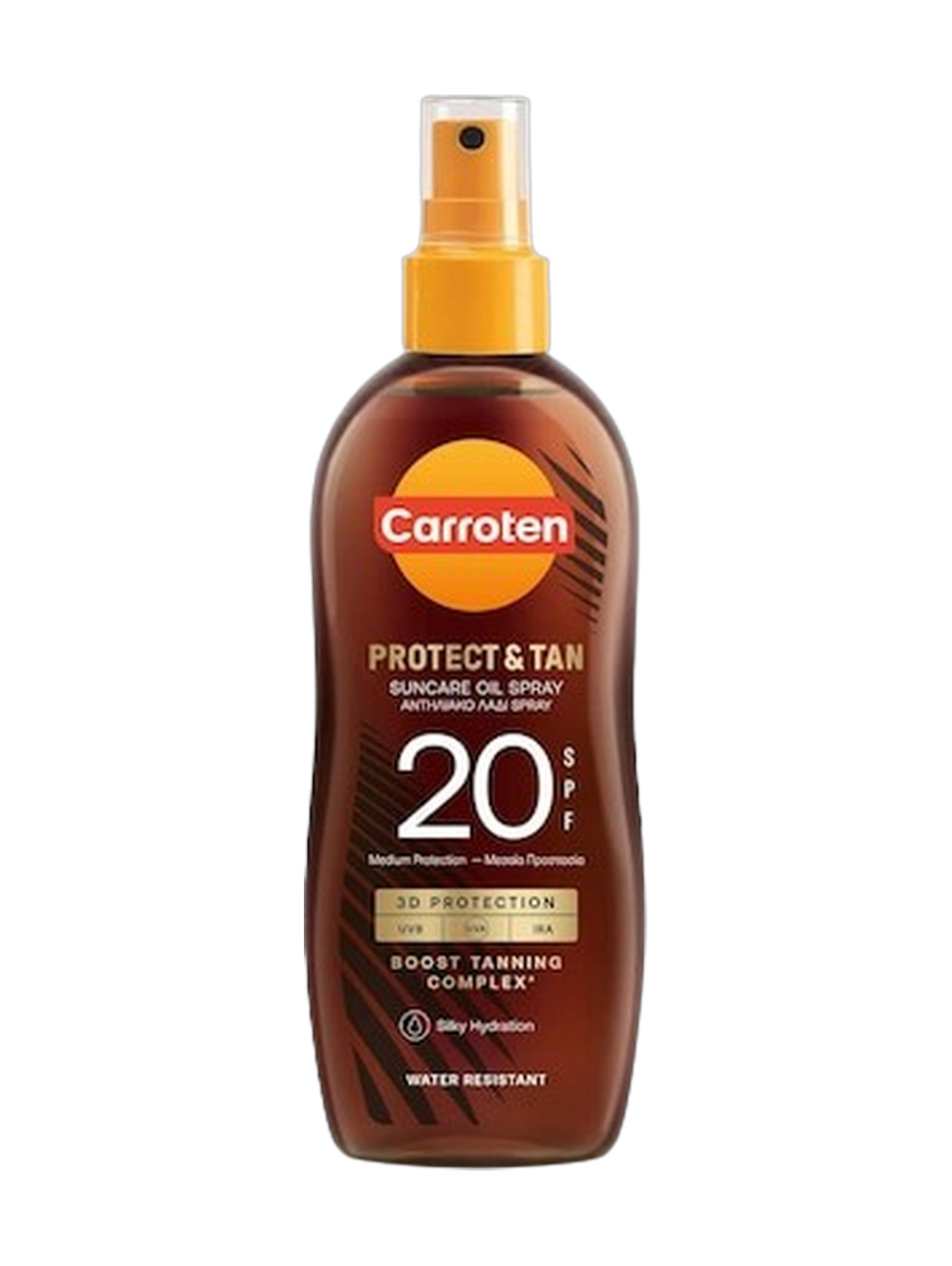 Carroten Protect & Tan Suncare Oil Spray SPF20 150Ml