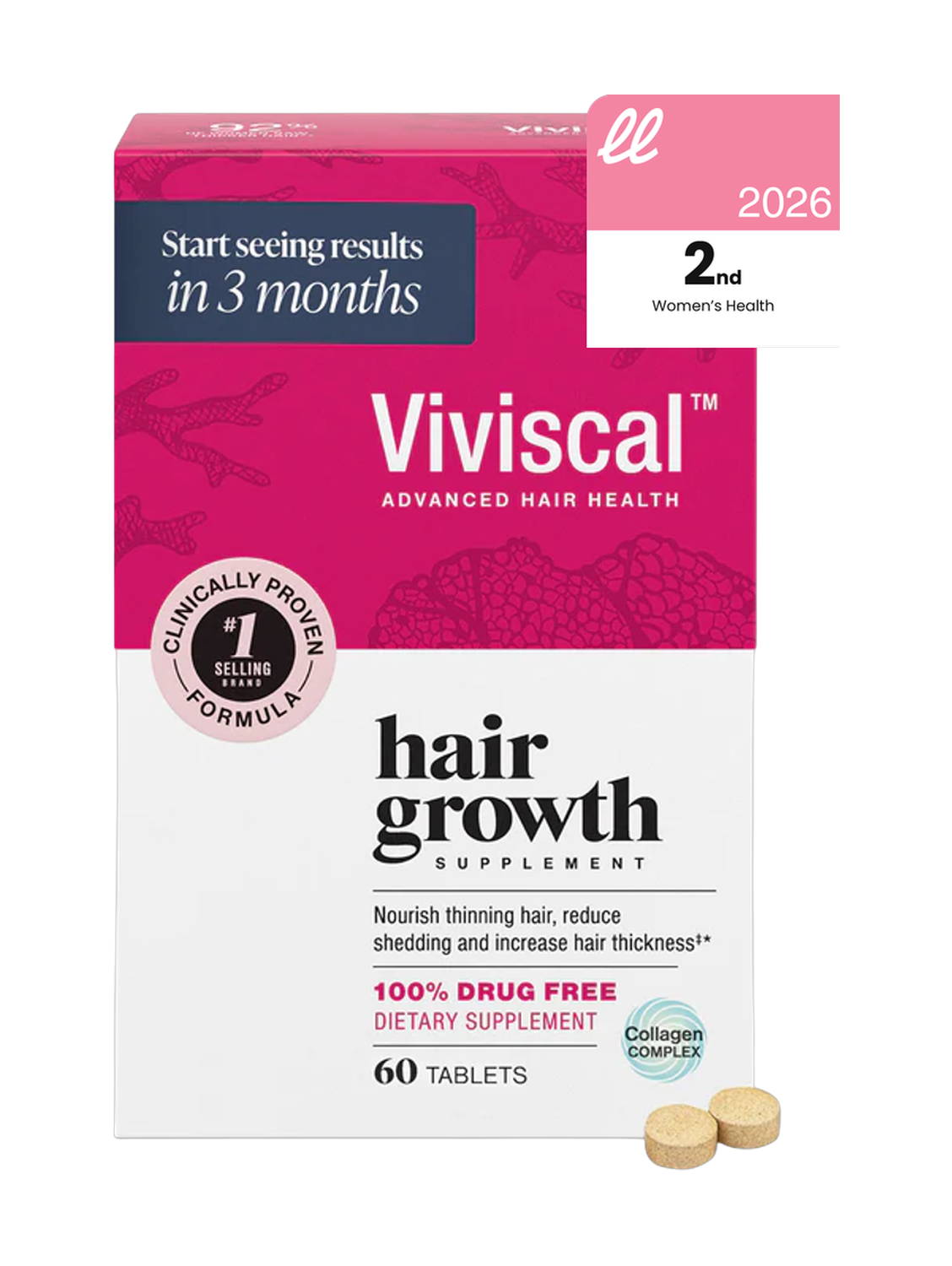 Viviscal Hair Growth Supplement Women 60 Tablets