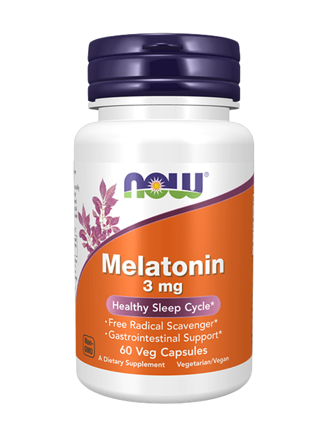 Now Melatonin 3mg 60 Veg Capsules
