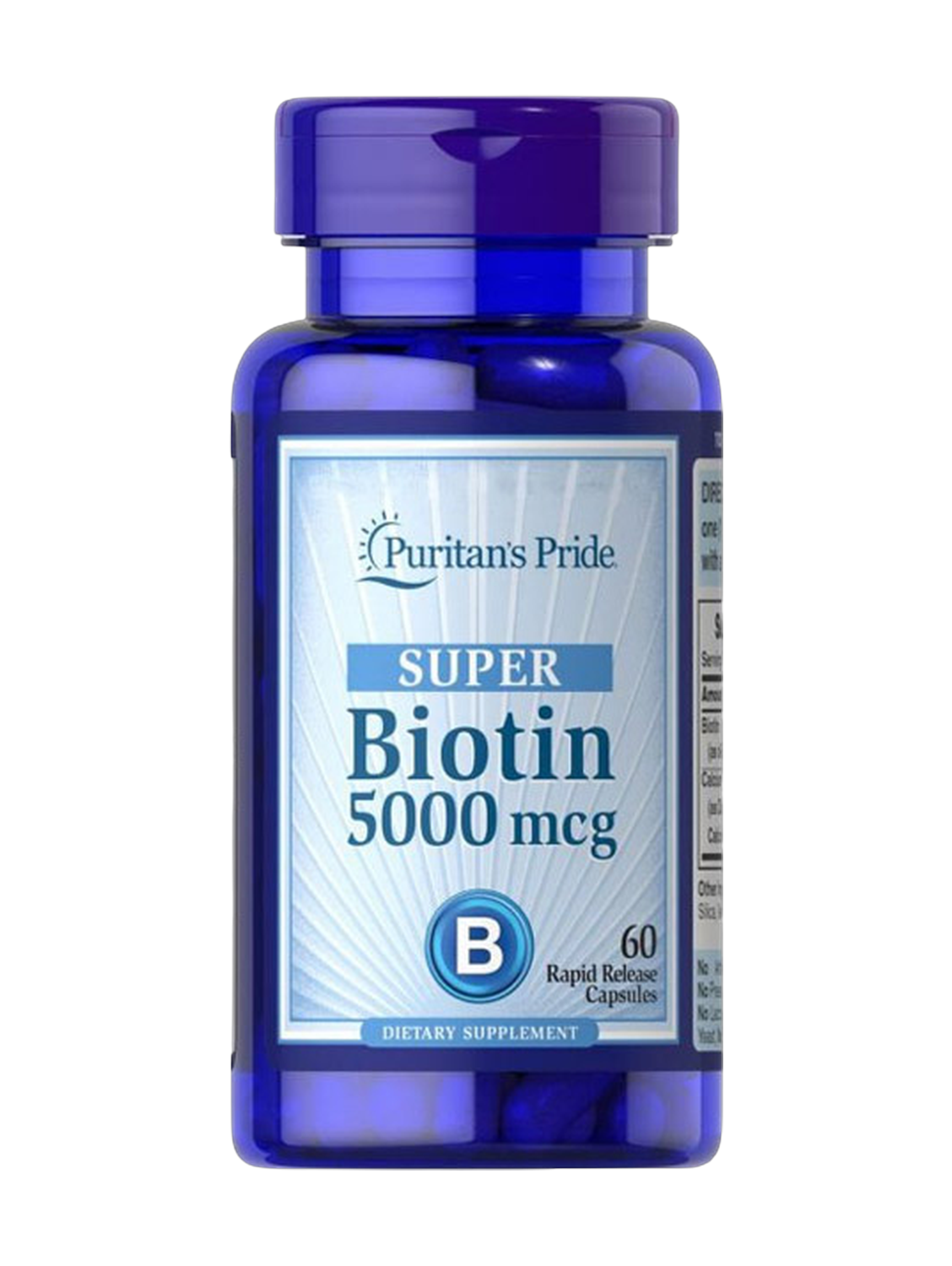 Puritan's Pride Super Biotin 5000mcg 60capsules