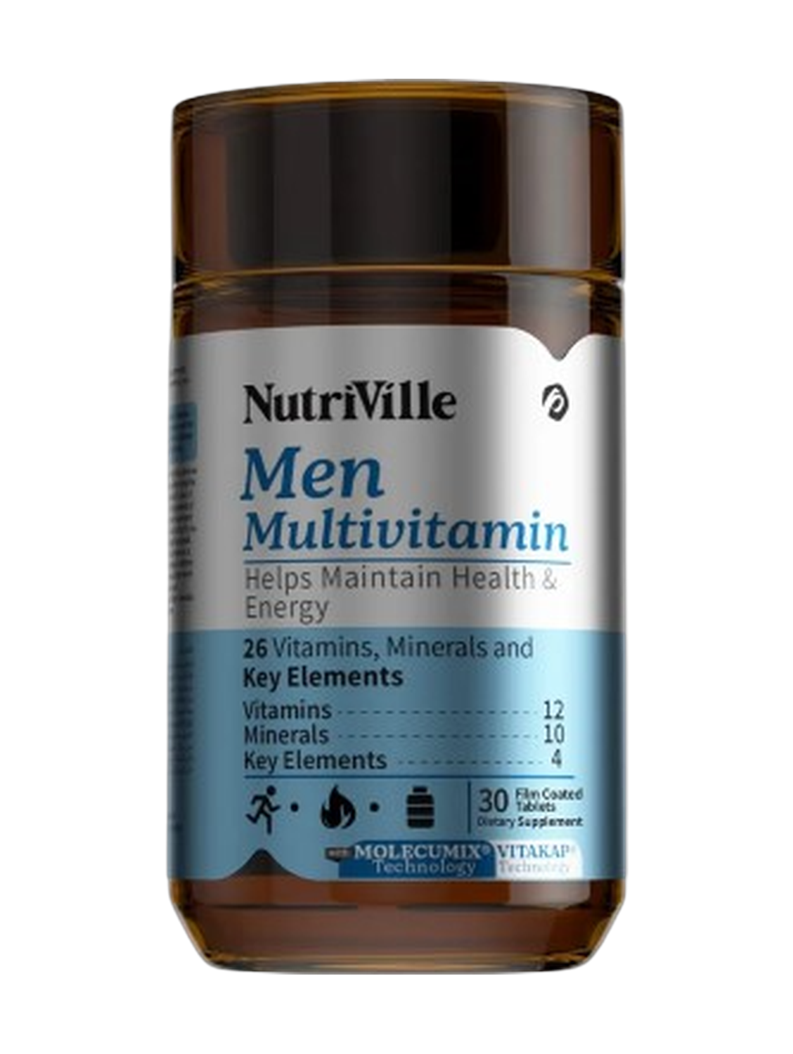 Nutriville Men Multivitamin 30 Tablets 30tablets