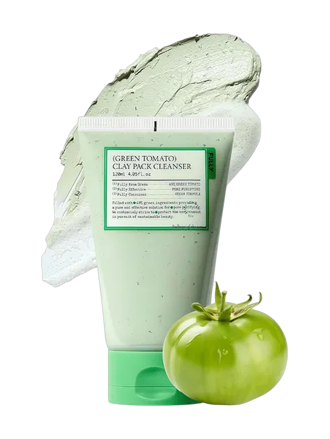 Fully Green Tomato Clay Pack Cleanser 120Ml
