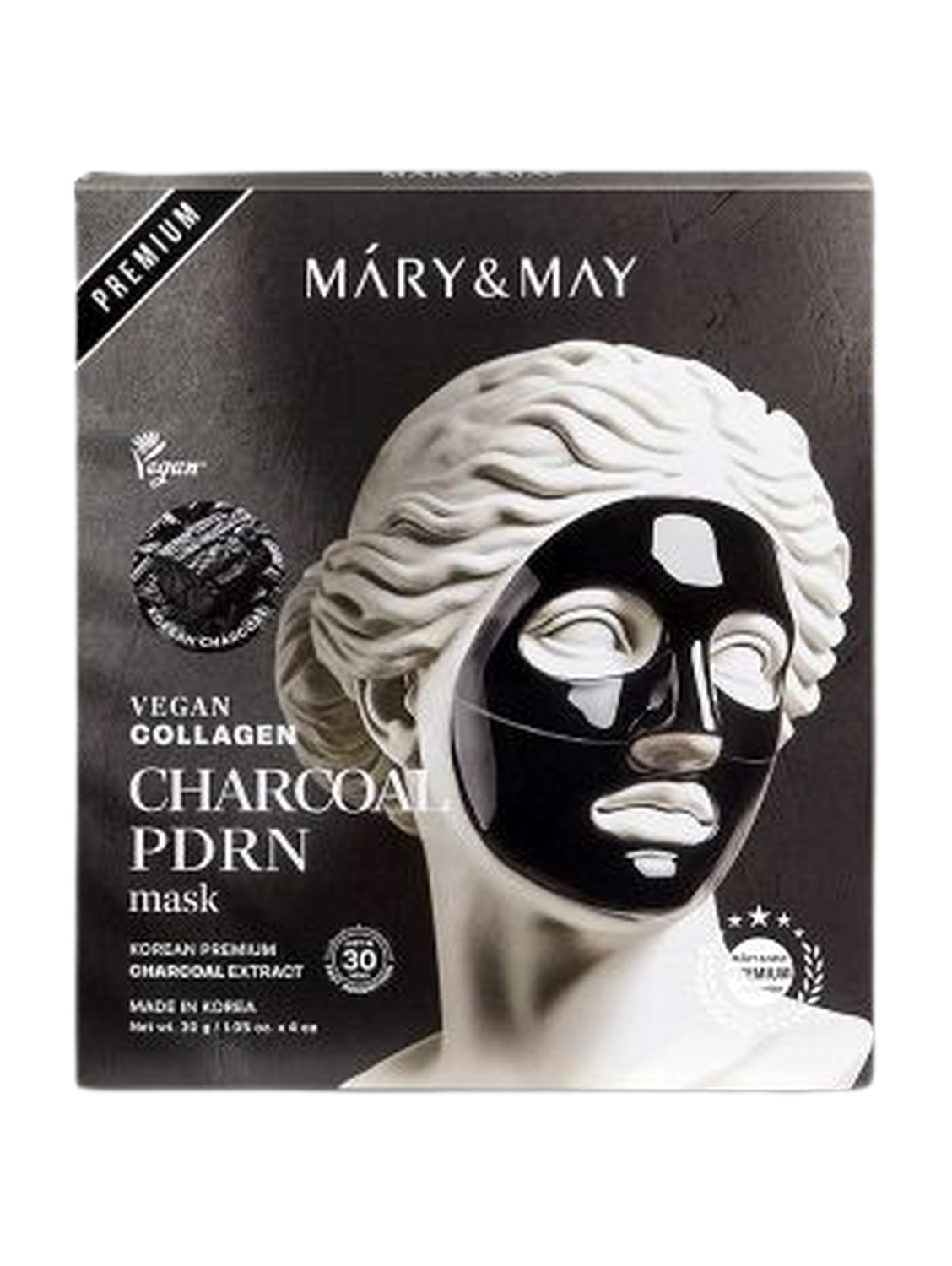 Mary & May Vegan Collagen Charcoal PDRN Mask