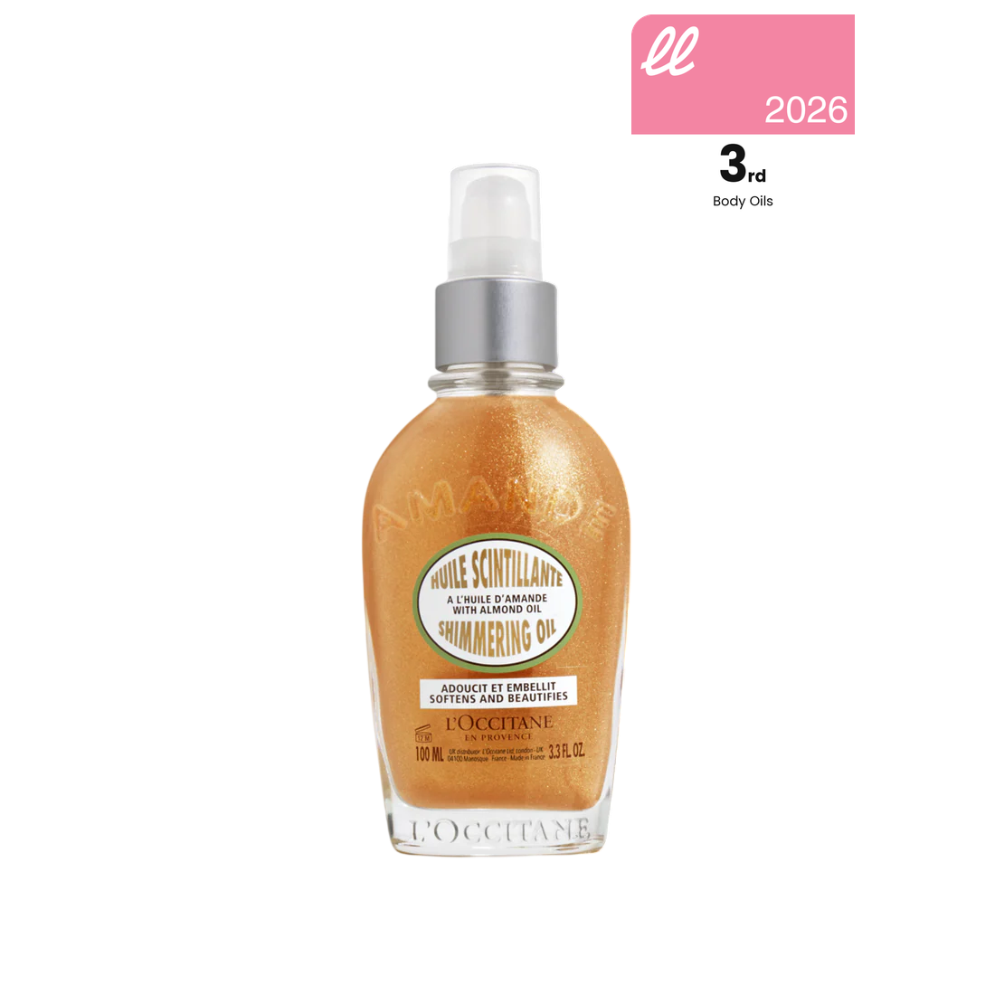 L'Occitane Almond Shimmering Body Oil 100Ml