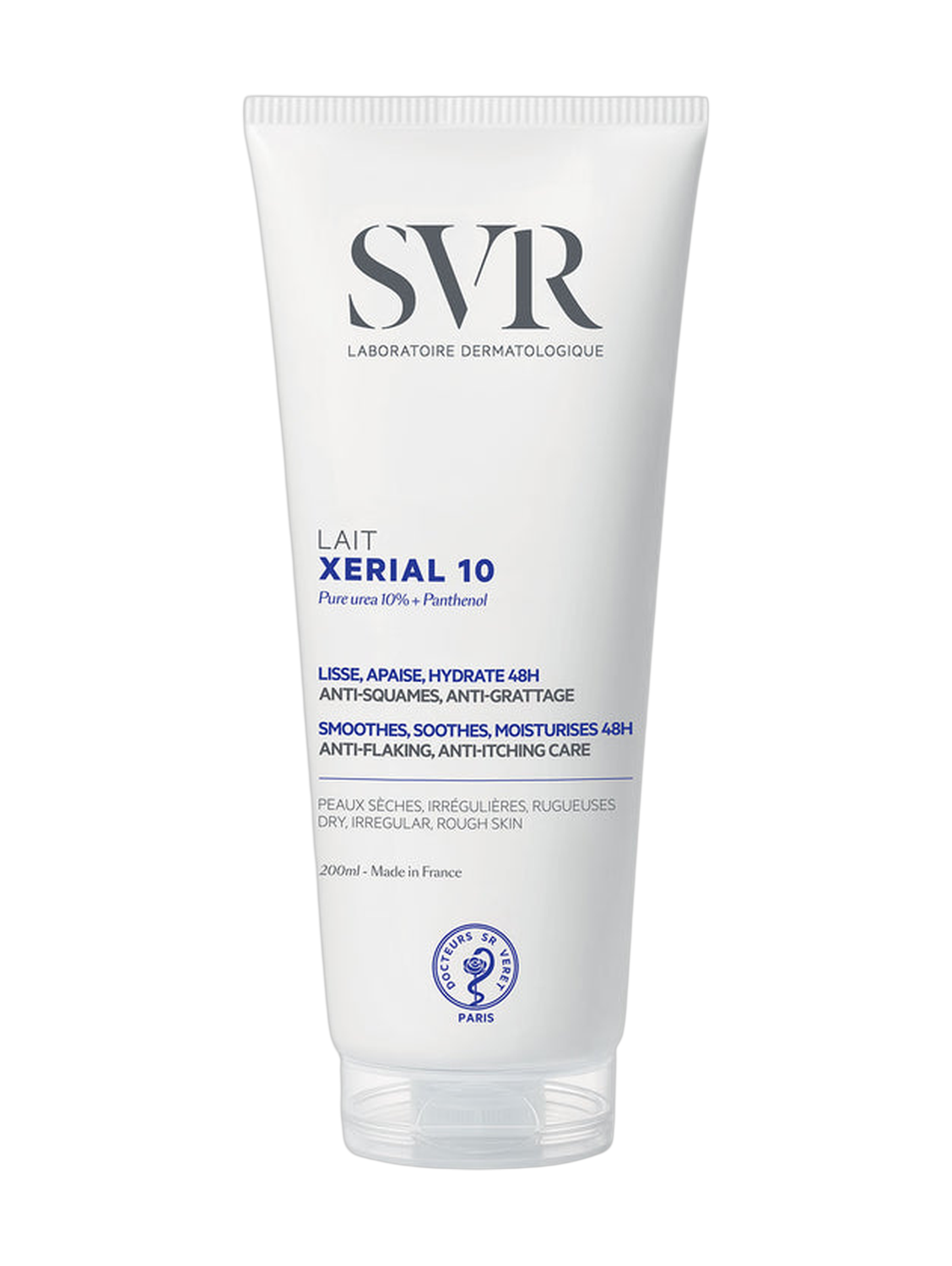 SVR Lait Xerial 10 Smooyhes,Soothes,Moistures 48H 200Ml
