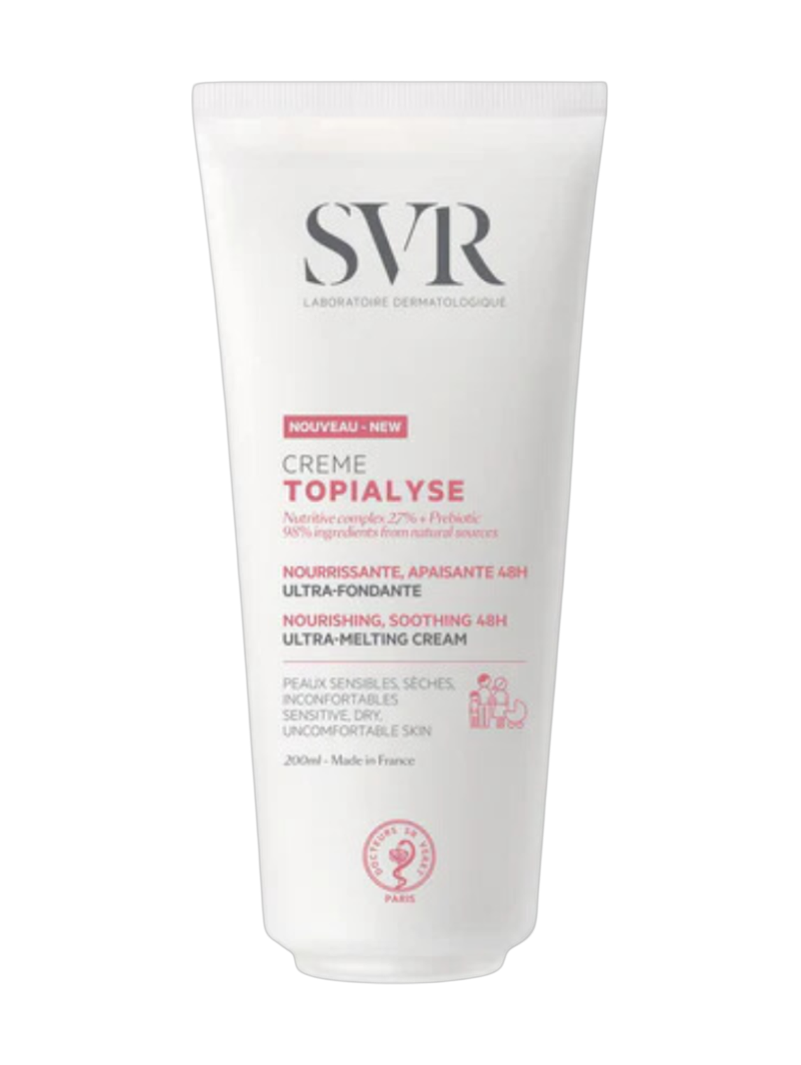 SVR Creme Topialyse Nourishing,Soothing 48H 200Ml