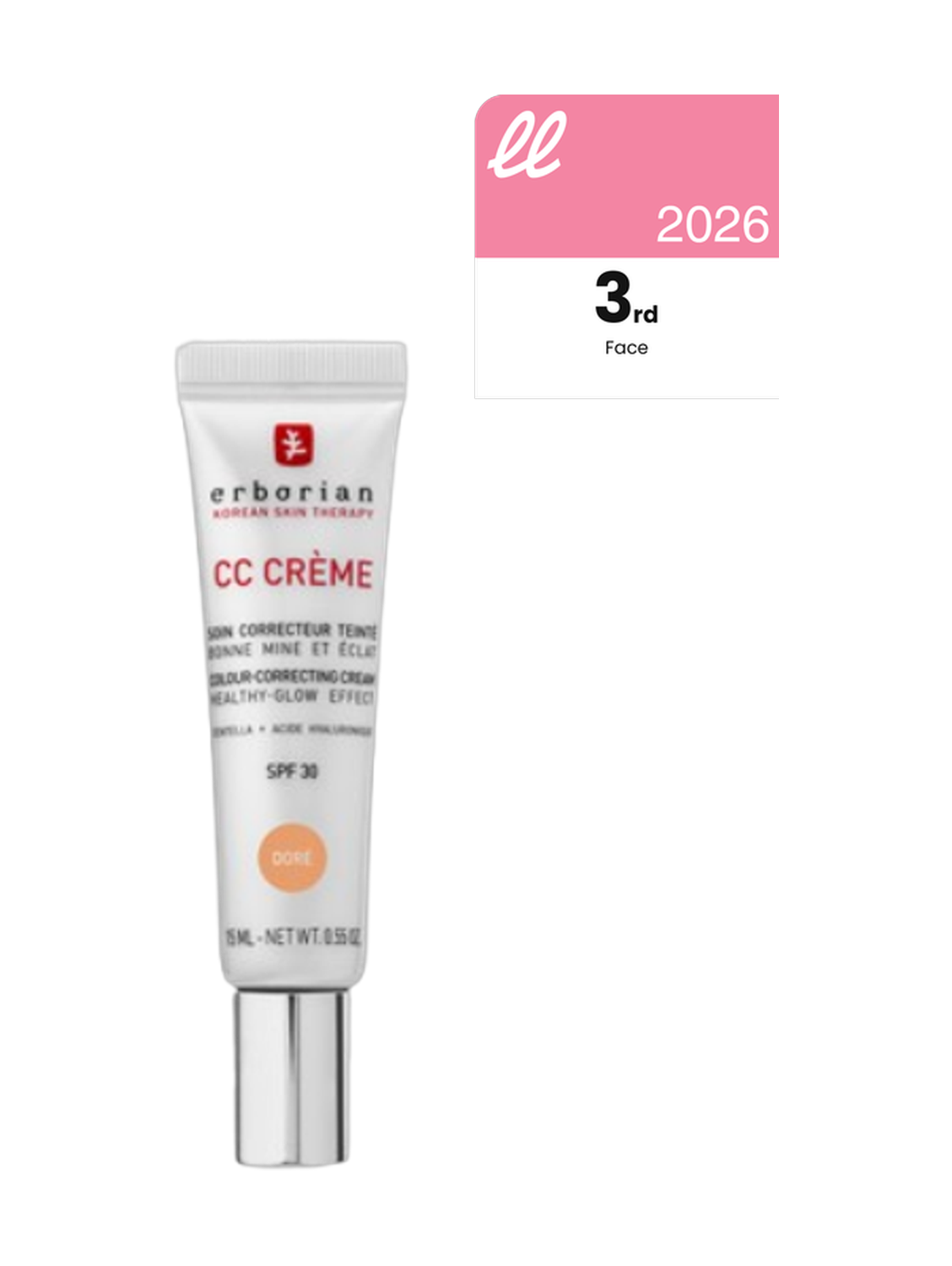 Erborian CC Crème Teinte Dore SPF30 15Ml