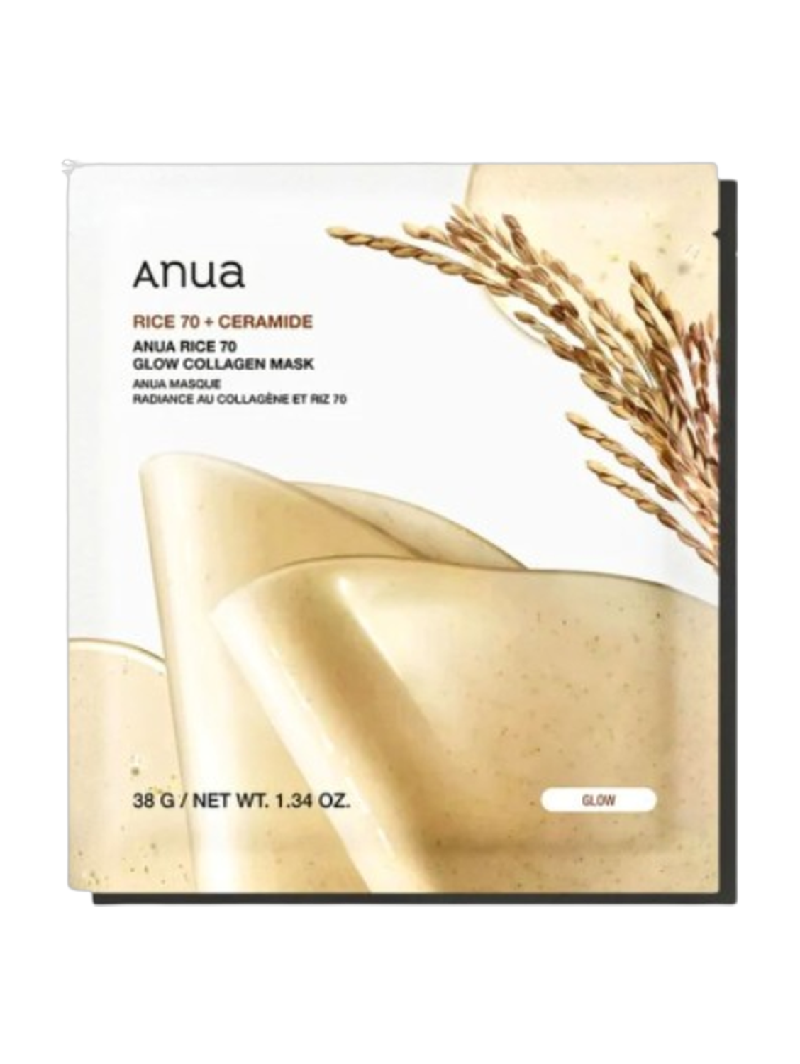 Anua Rice 70 Glow Collagen Mask 38g
