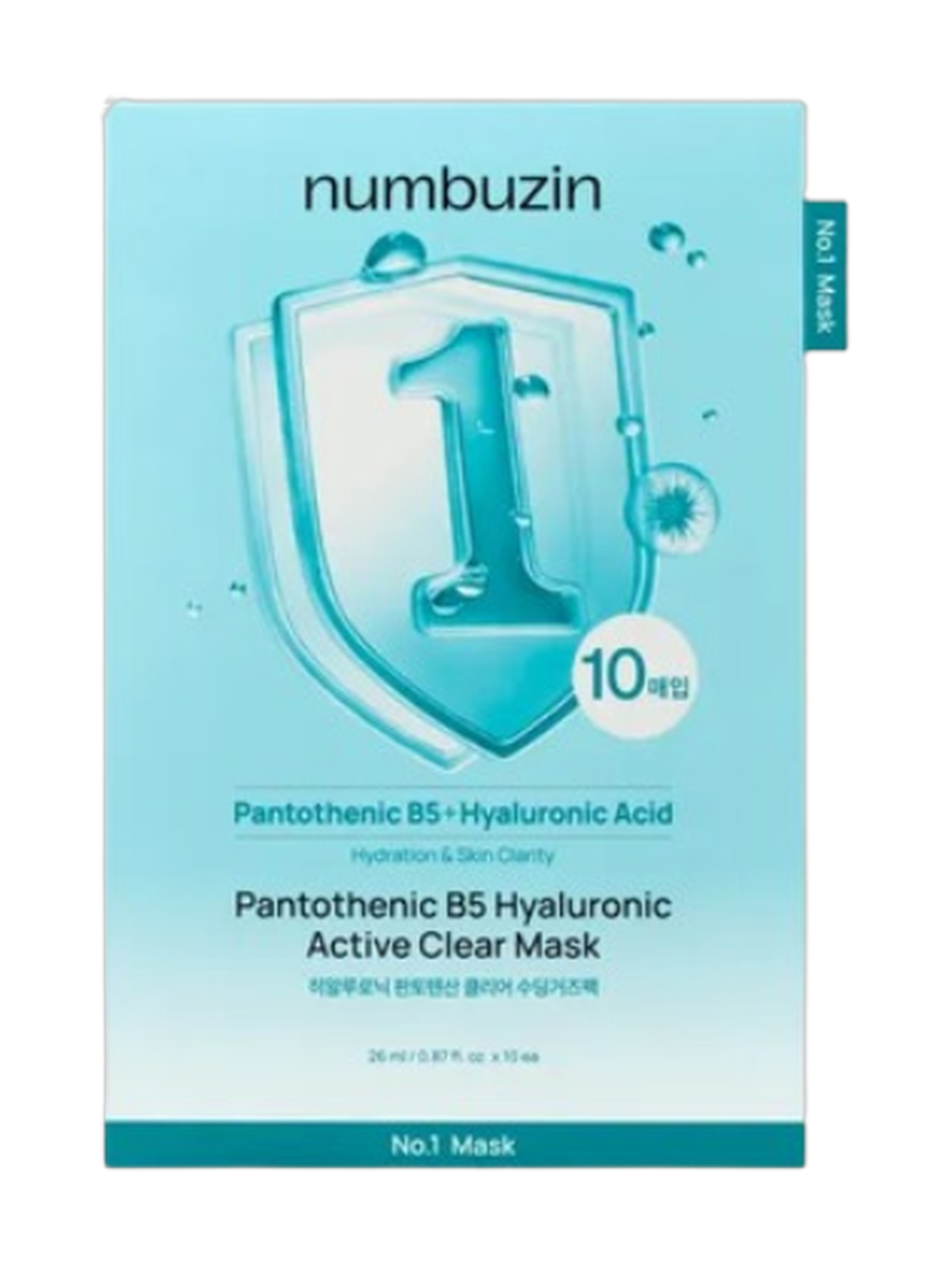 Numbuzin No.1 Pantothenic B5+ Hyaluronic Acid Clear Mask