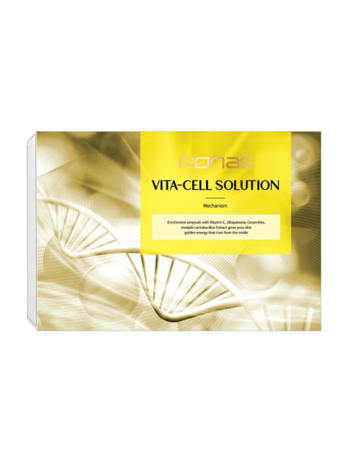 Ronas VITA Cell Solution Anti Aging Serum For Face Neck 10 Vials x 5Ml
