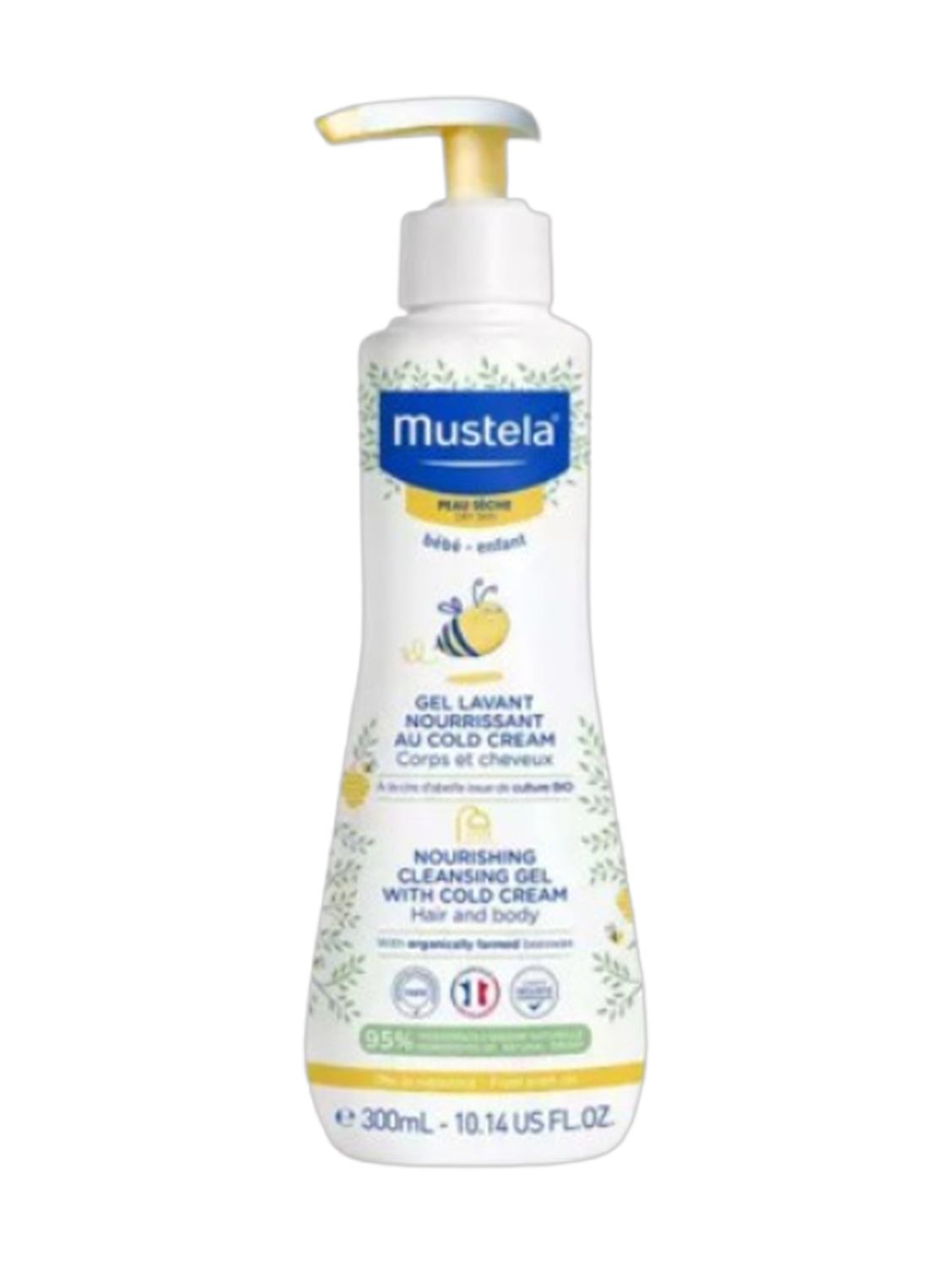 Mustela Baby Nourishing Cleansing Hair and Body Gel With Cold Cream 300Ml