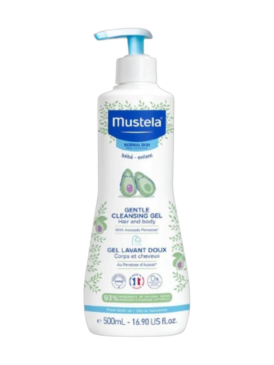 Mustela 2 in 1 Gentle Cleansing Gel Hair and Body 500Ml