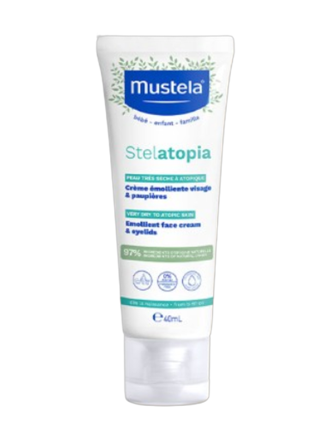 Mustela Stelatopia Emolliant Face Cream & Eyelids 40Ml