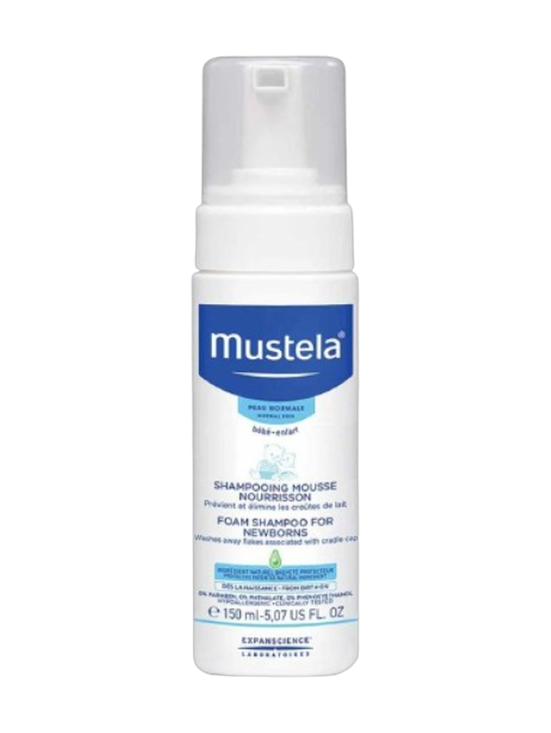 Mustela Foam Shampoo For Newborns 150Ml