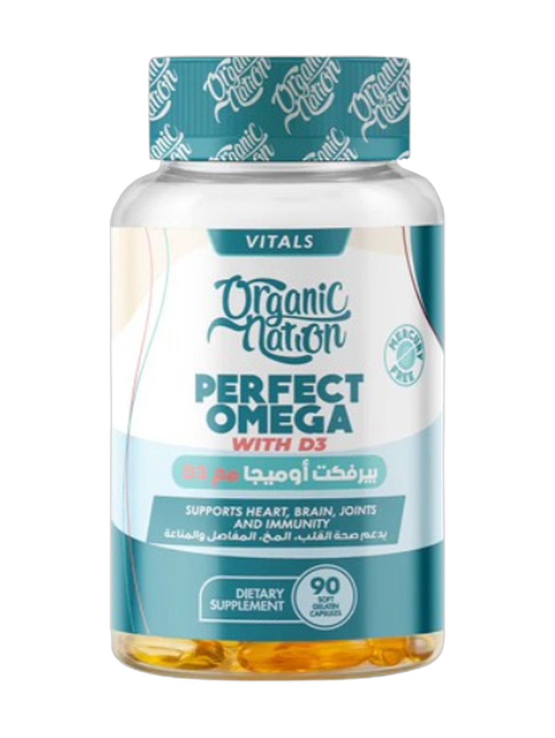 Organic Nation Perfect Omega3 With Vitamin D3- 90capsules