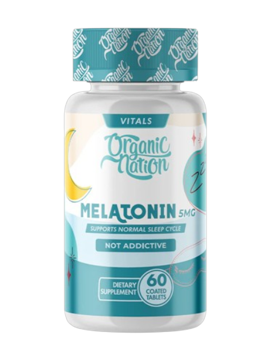 Orgainc Nation Melatonin 5mg 60tablets