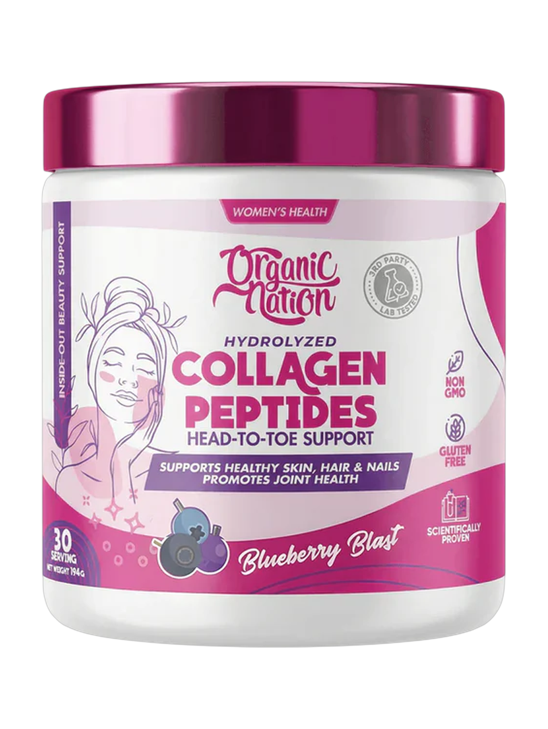 Organic Nation Collagen Peptides 194g