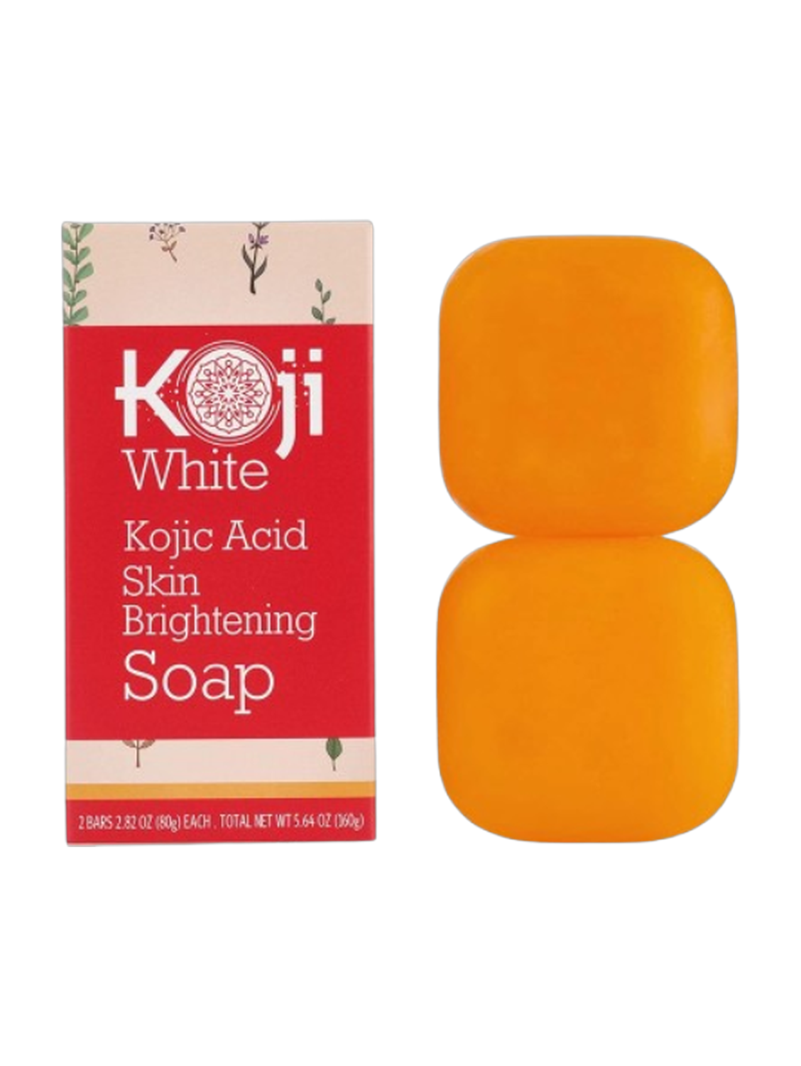 Koji White Kojic Acid Skin Brightening Soap *2Bars 80g