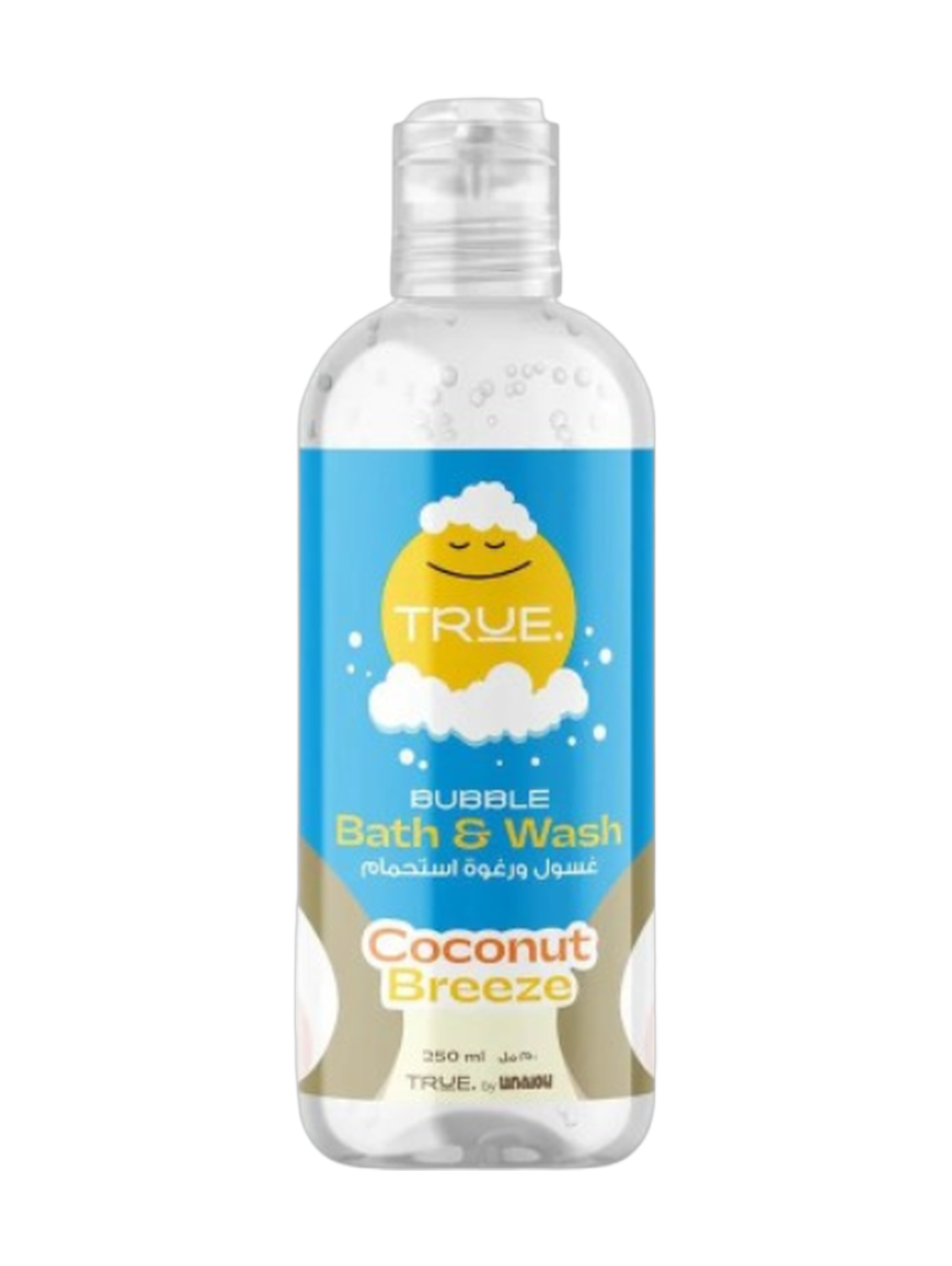 True By Lanalou Coconut Breeze Bubble Bath & Wash Gel 250Ml