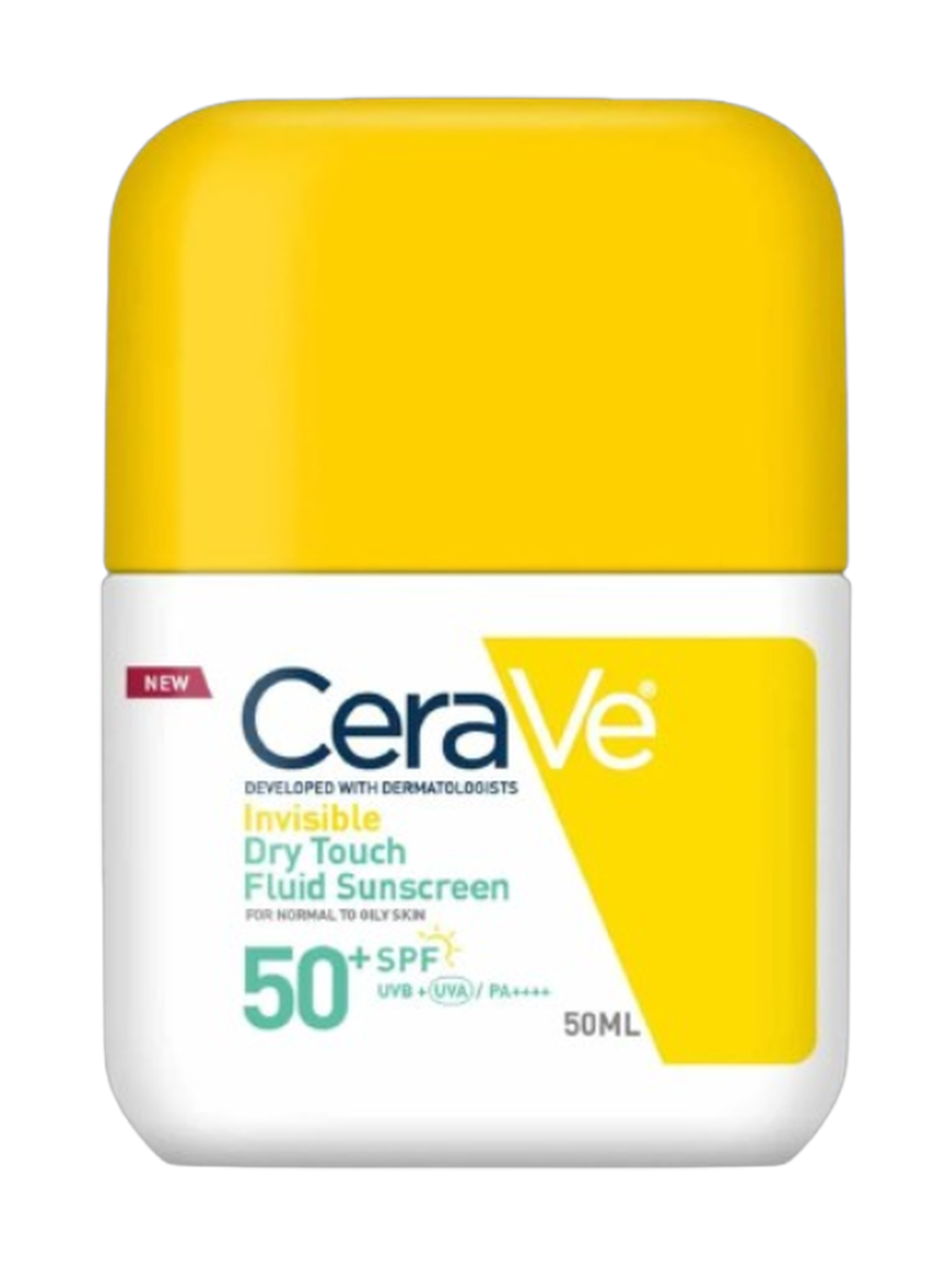 Cerave Invisible Dry Touch Fluid SPF 50+ Sunscreen For Normal to Oily Skin 50Ml