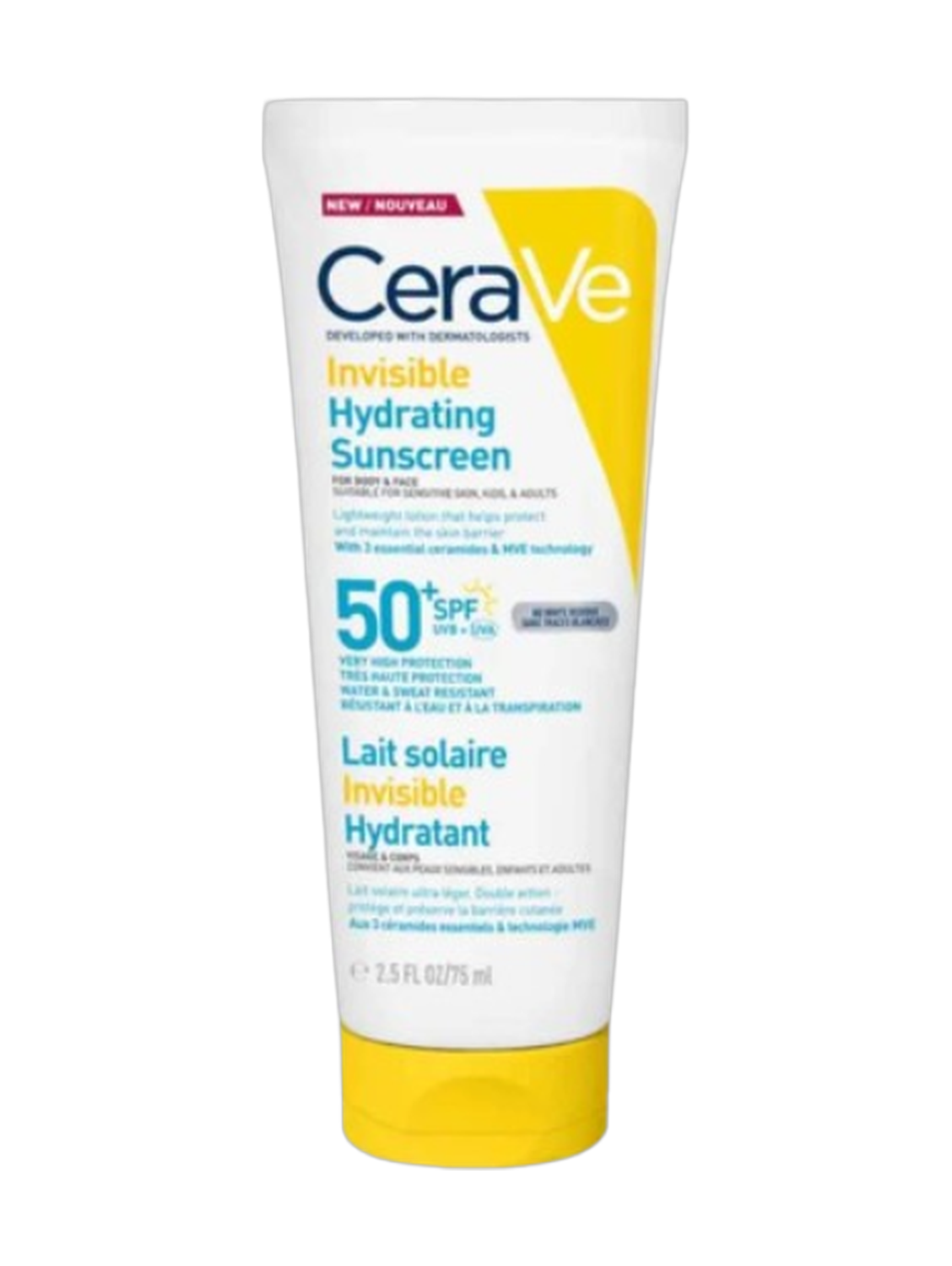 Cerave Invisible Hydrating SPF50+ Sunscreen 75Ml