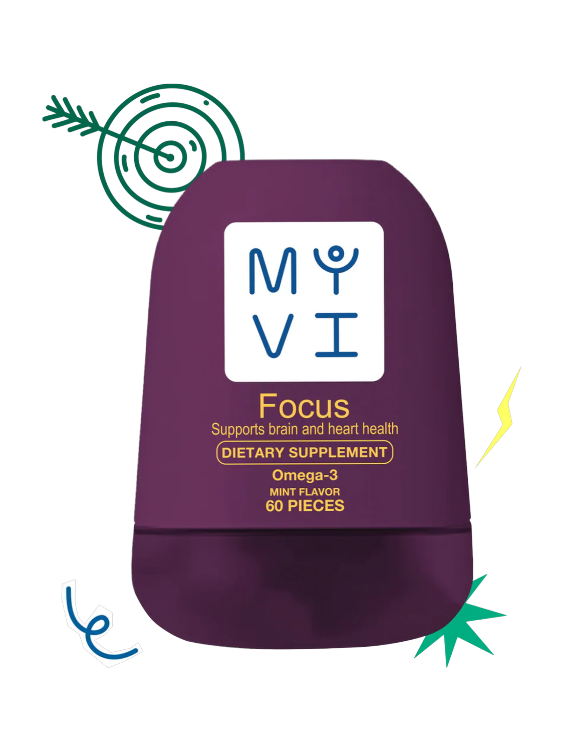 MY VI Focus Omega3 Dietary Supplement 60Pieces