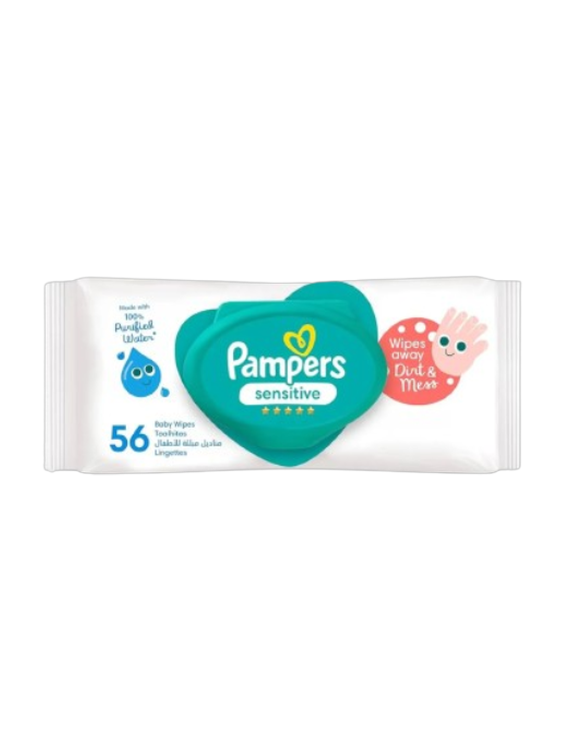 Pampers Sensitive Protect Baby Wipes 56pcs