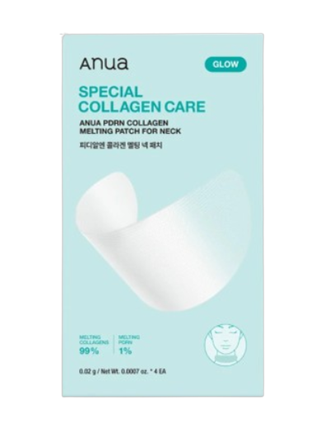Anua PDRN Collagen Melting Neck Patch 4ea