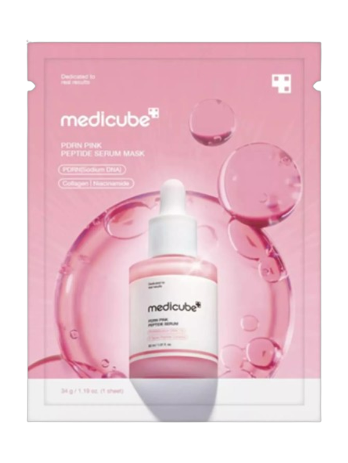 Medicube PDRN Pink Peptide Serum Mask 1ea 34g