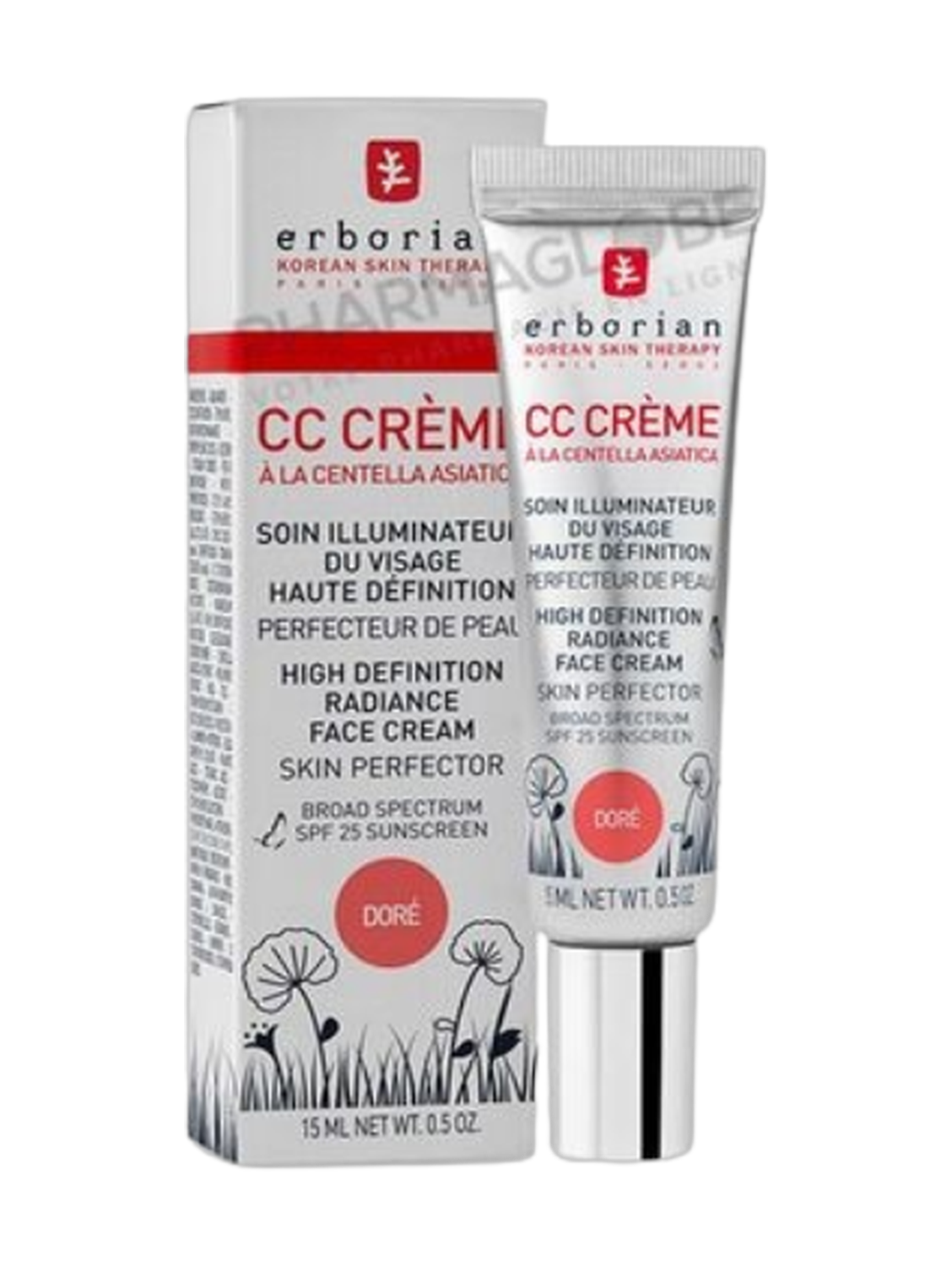 Erborian CC Crème Teinte Dore SPF25 15Ml