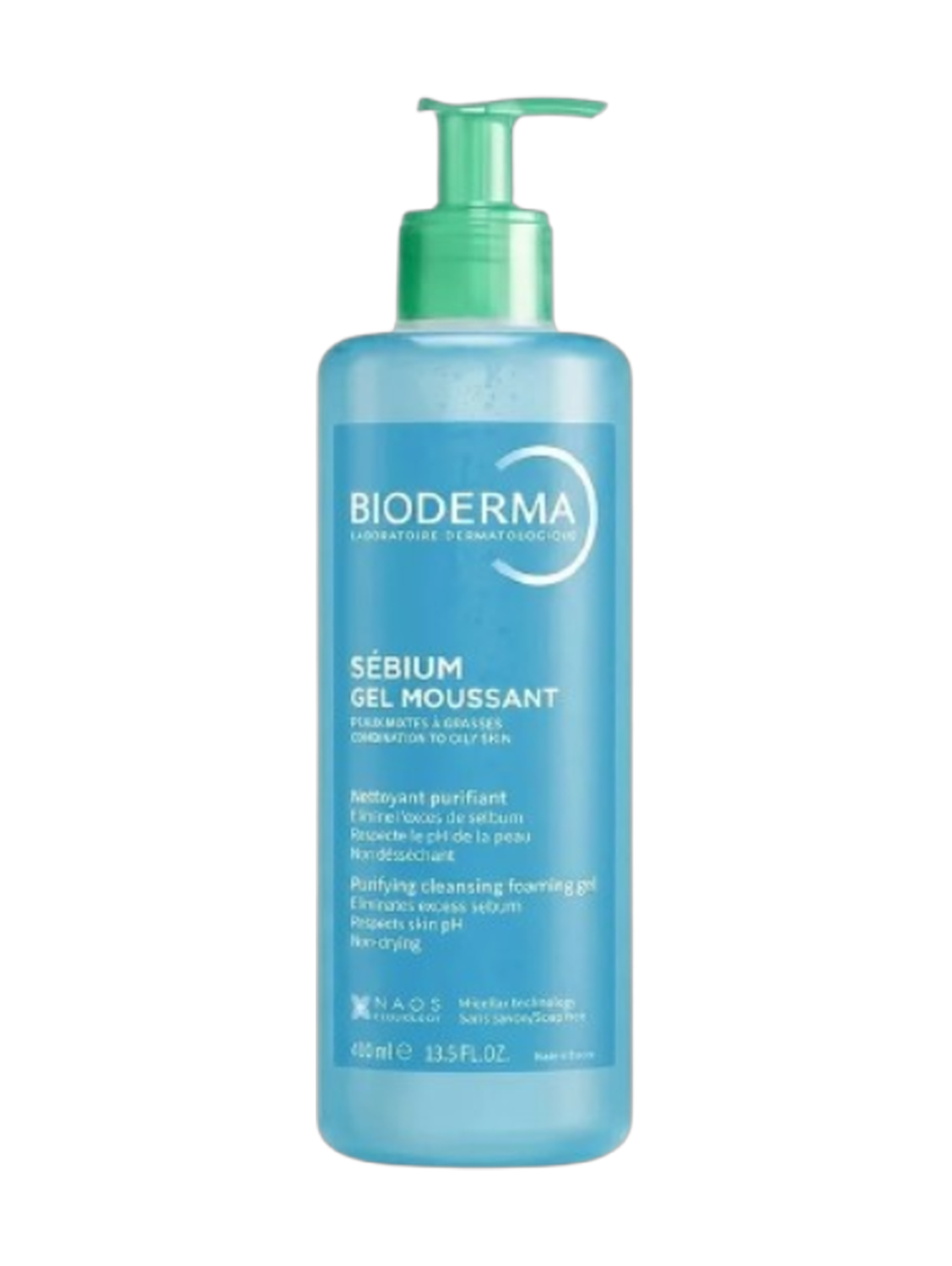 Bioderma Sebium Gel Moussant Purifying Cleansing Foaming Gel 400Ml