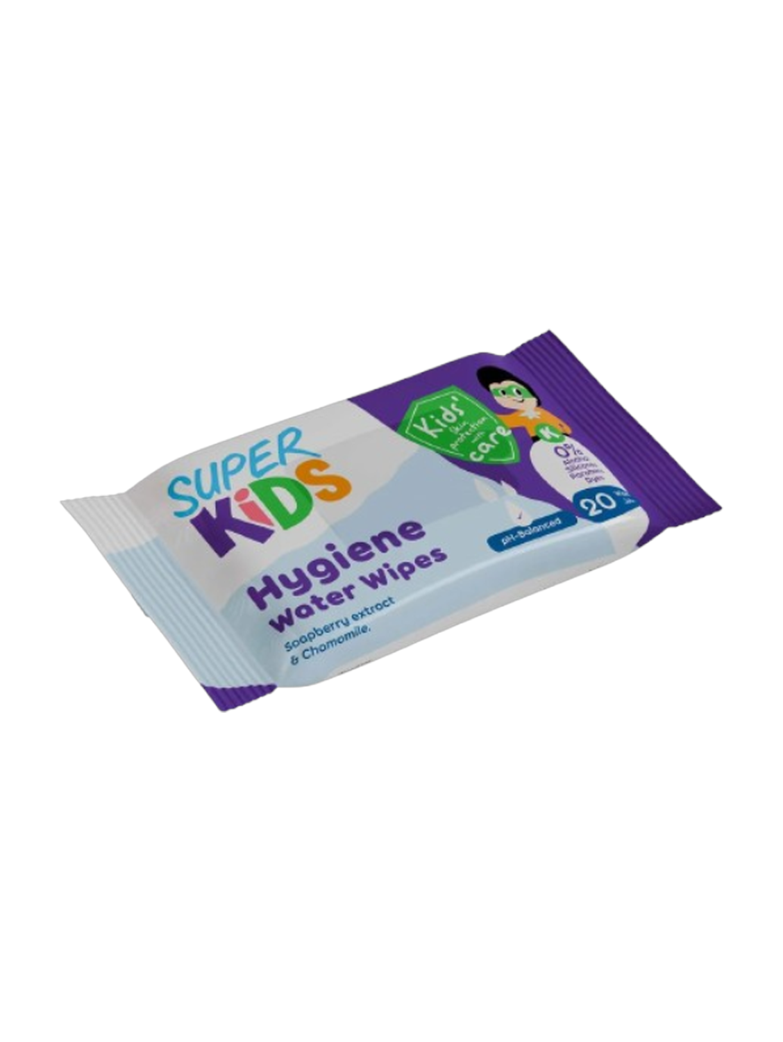 Super Kids Hygiene Water Wipes 20Wipes