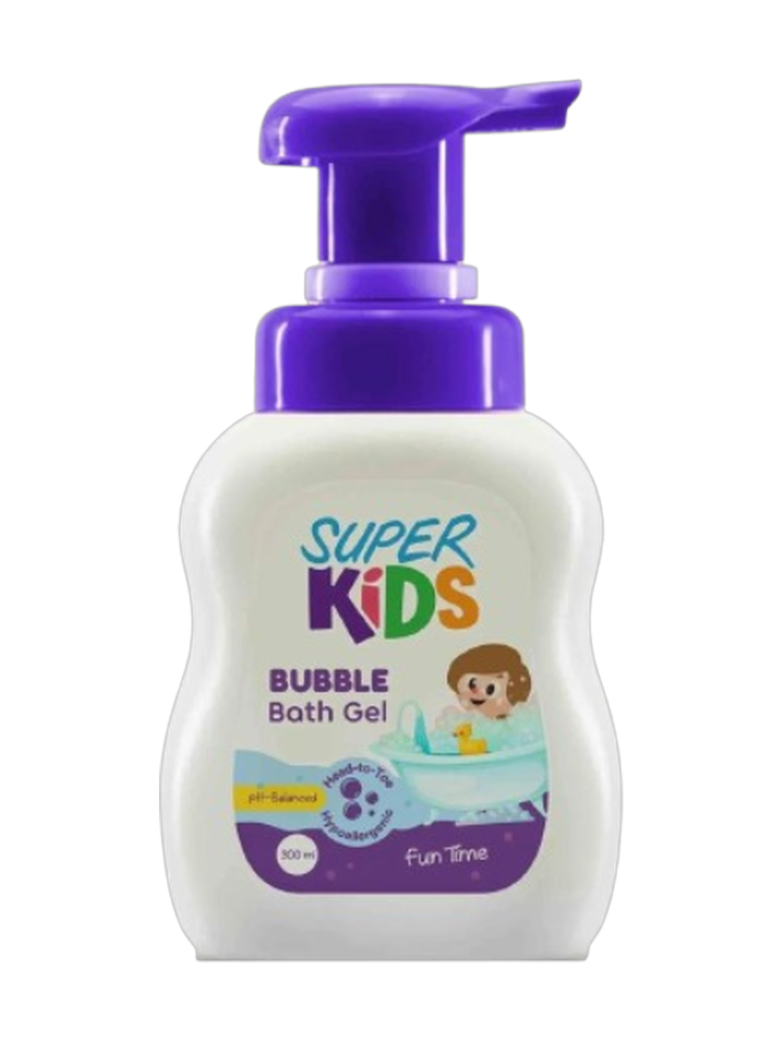 Super Kids Bubble Bath Gel Fun Time 300Ml