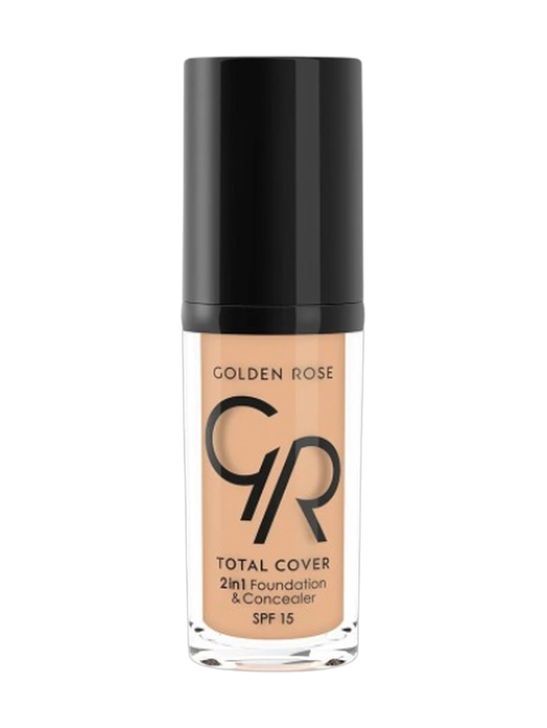 Golden Rose Total Cover 2in1 Foundation & Concealer Spf15 12 Light Beige 30Ml