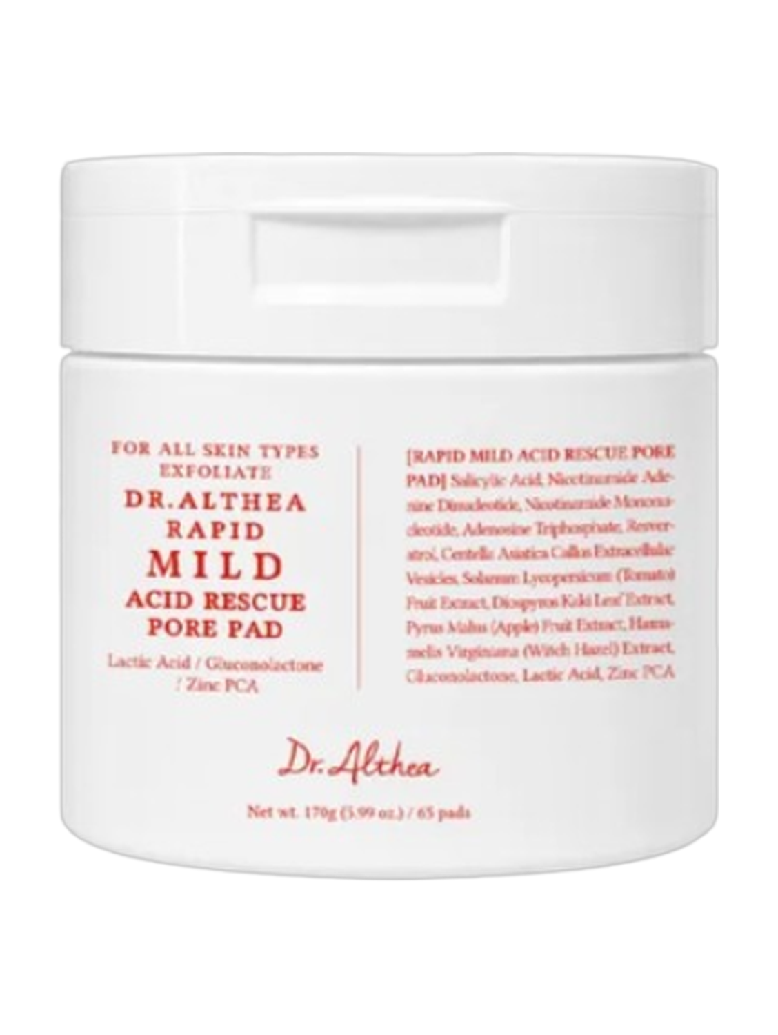 Dr. Althea Rapid Mild Acid Rescue Pore Pad 65Pads