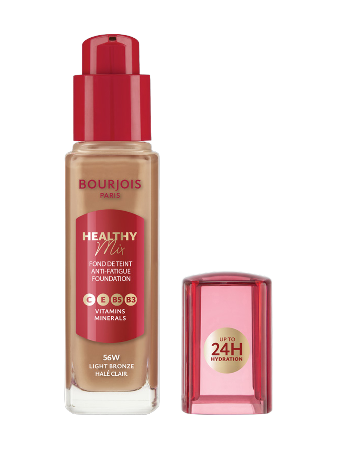 Bourjois Healthy Mix 24H Hydration Foundation No.56W - Light Bronze