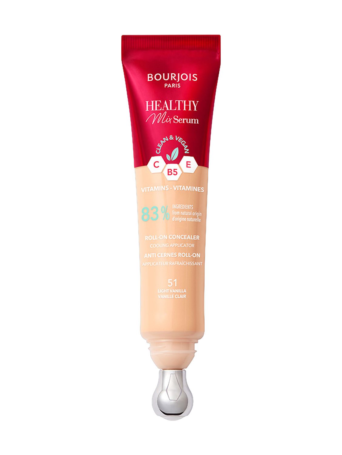 Bourjois Healthy Mix Clean Serum Roll-On Concealer No.51 - Light Vanilla