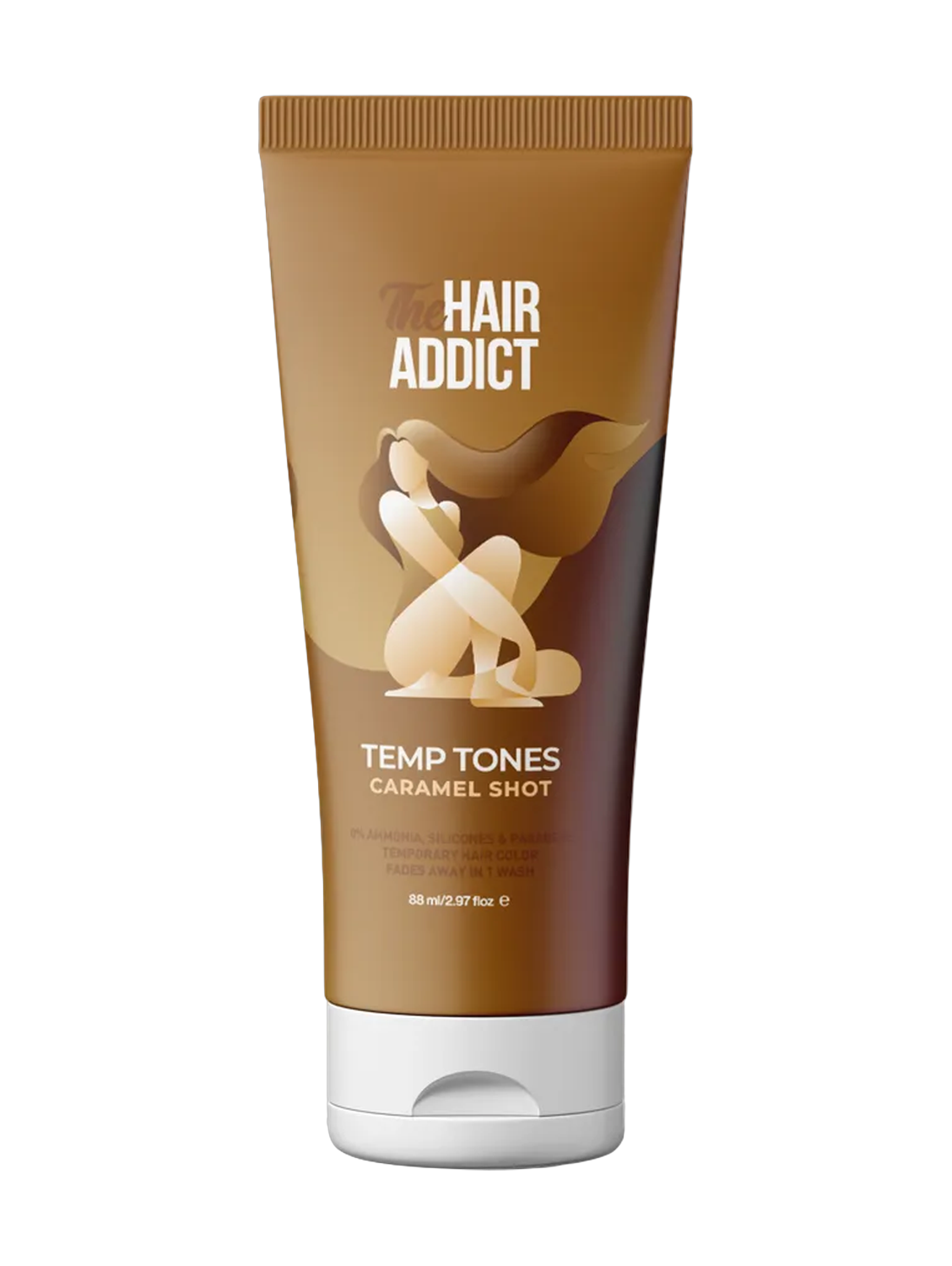 The Hair Addict Temp Tones Temporary Hair Color Caramel Shot 88Ml