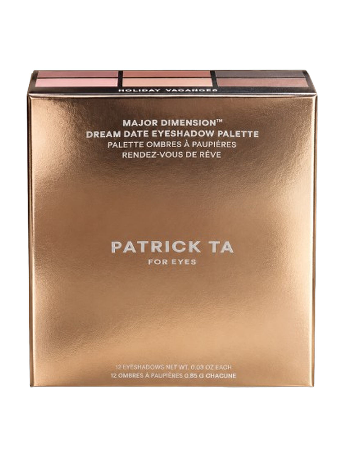 Patrick Ta Major Dimension Dream Date Eyeshadow Palette Holiday Vacances 10.5g