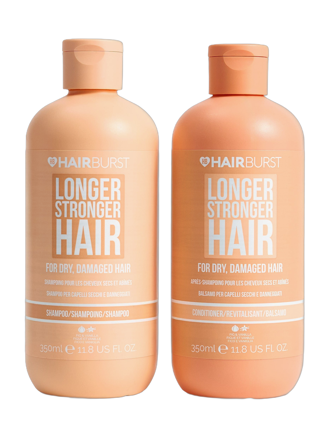 Hair Burst Shampoo & Conditioner For Dry & Damaged Hair Kit 2x350Ml