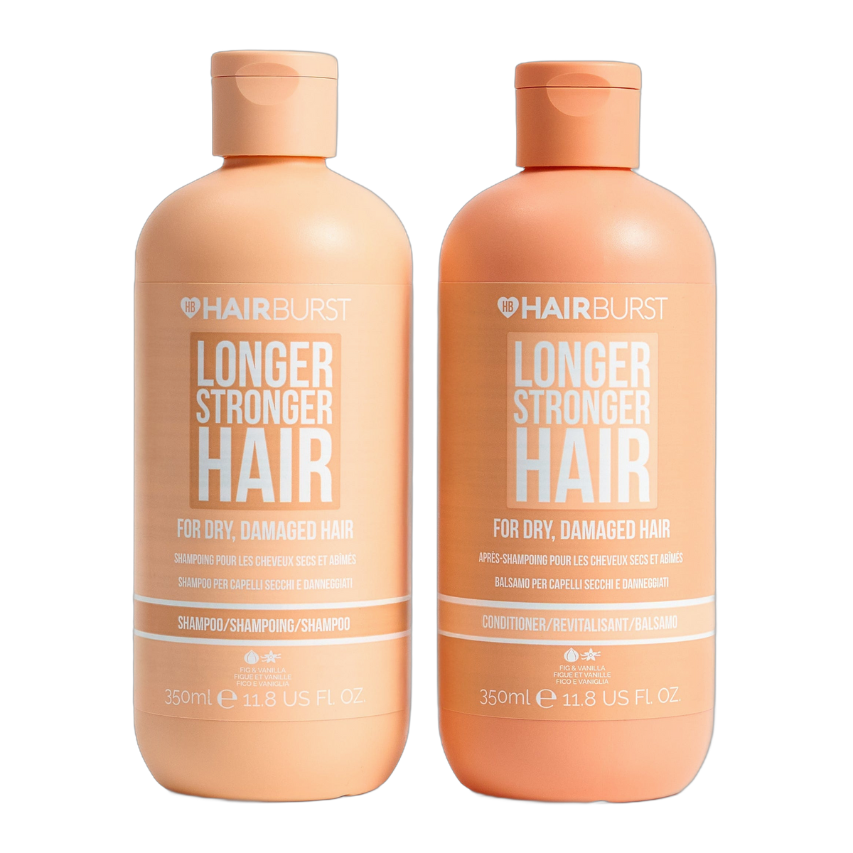 Hair Burst Shampoo & Conditioner For Dry & Damaged Hair Kit 2x350Ml