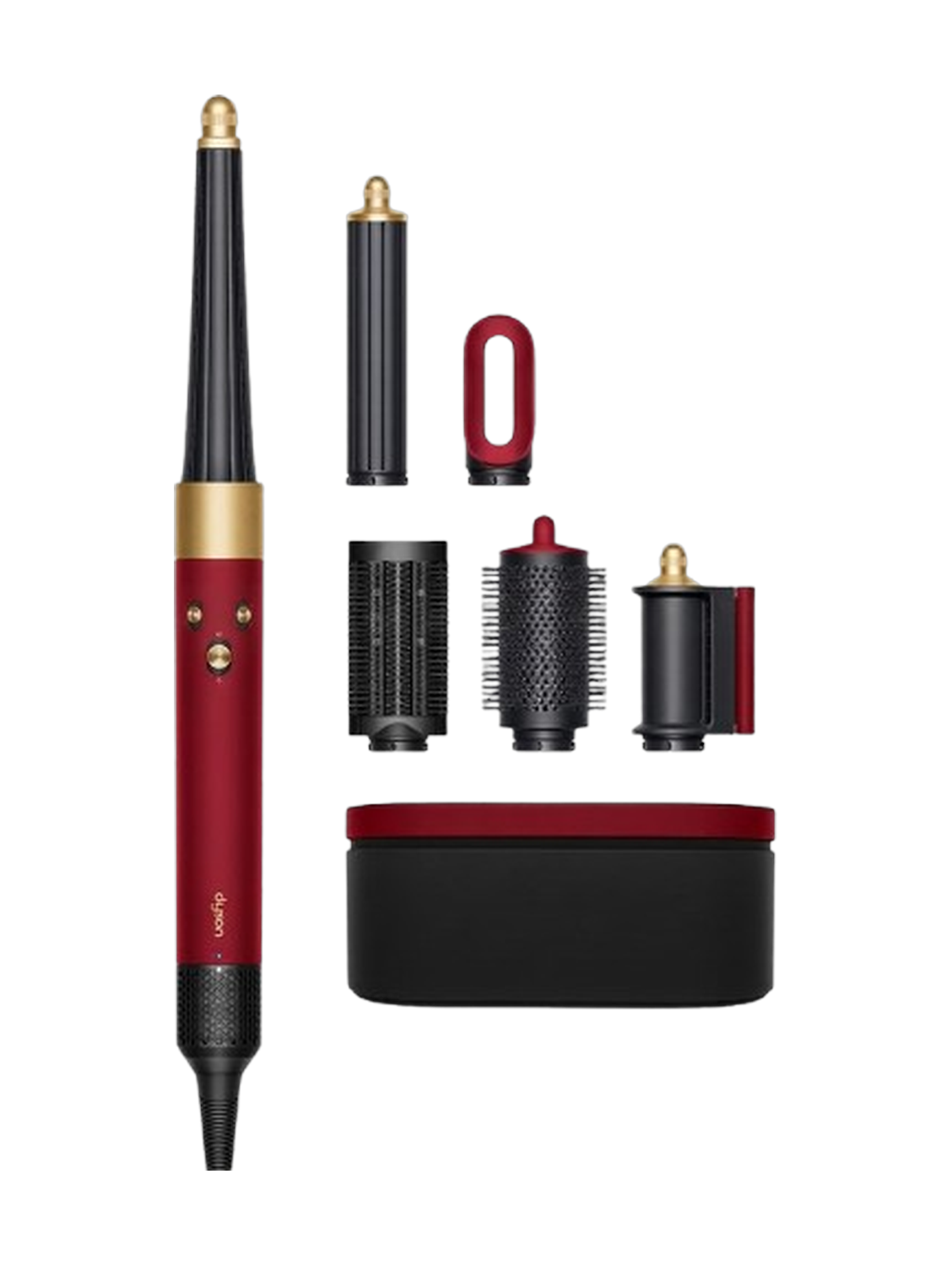 Dyson Airwrap Multi-Styler HS08 Straight & Wavy - Ceramic Red/Velvet Gold