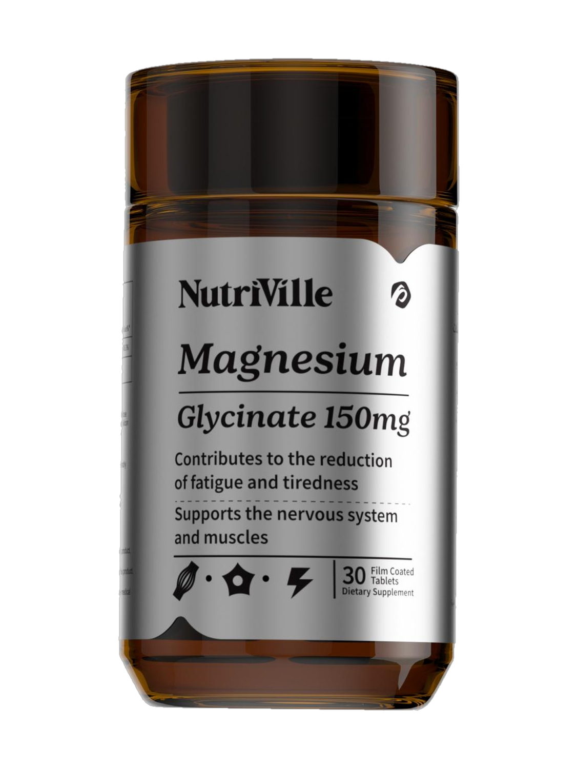 Nutriville Magnesium Glycinate 150mg 30 Tablets 30tablets