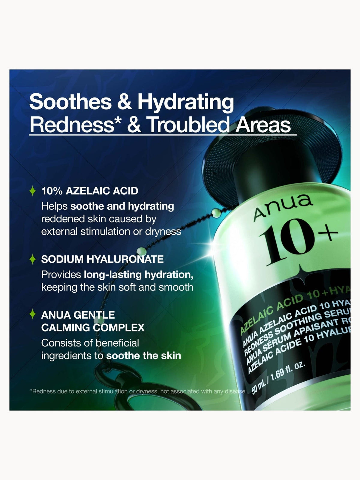 Anua Azelaic Acid 10 + Hyaluron Redness Soothing Serum 50Ml - K-Pop Demon Hunters Edition