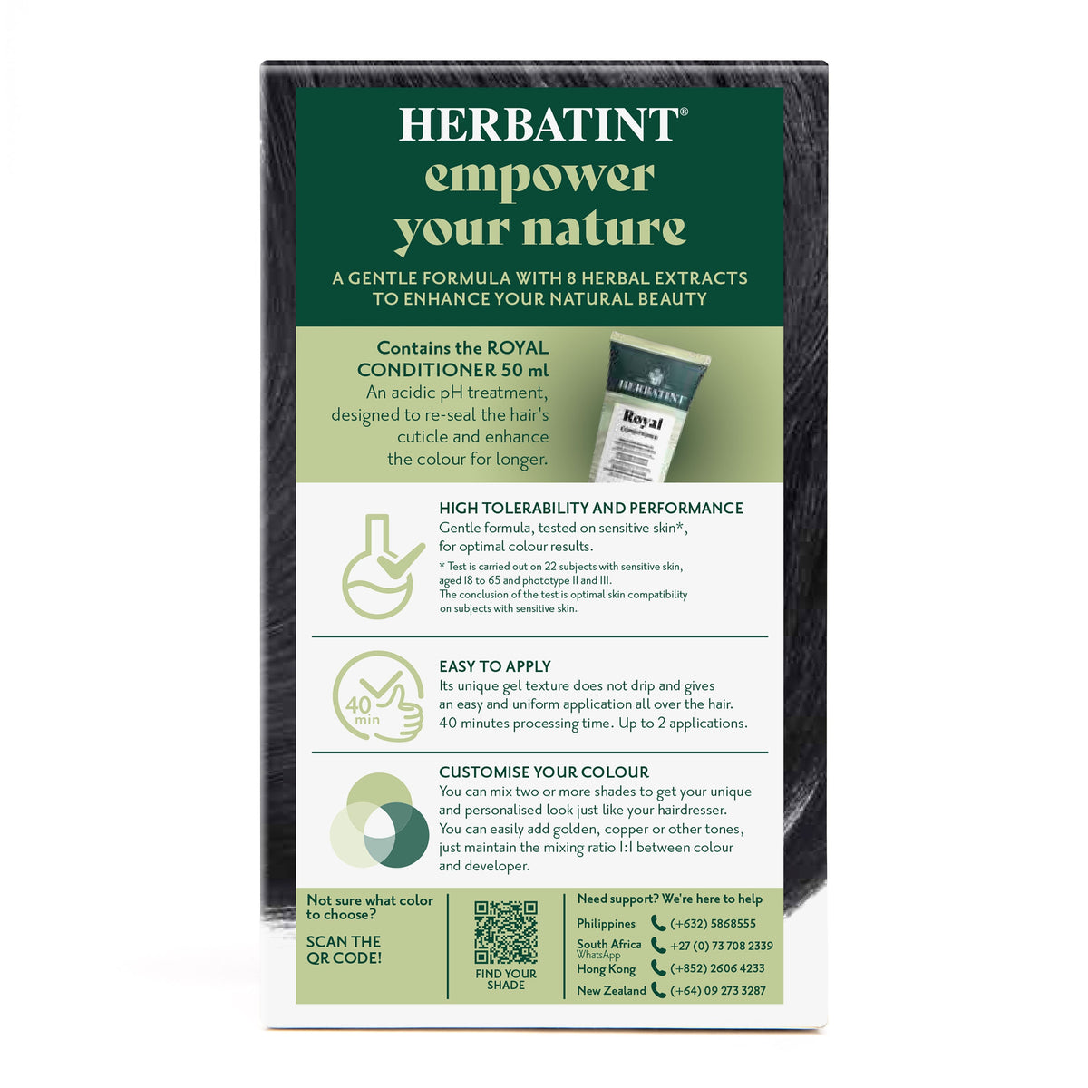 Herbatint Permanent Haircolour Gel 1N Black 170Ml