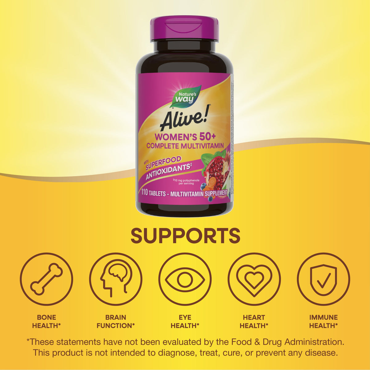 Nature's Way Alive! Women's 50+ Complete Multivitamin 50 Tablets